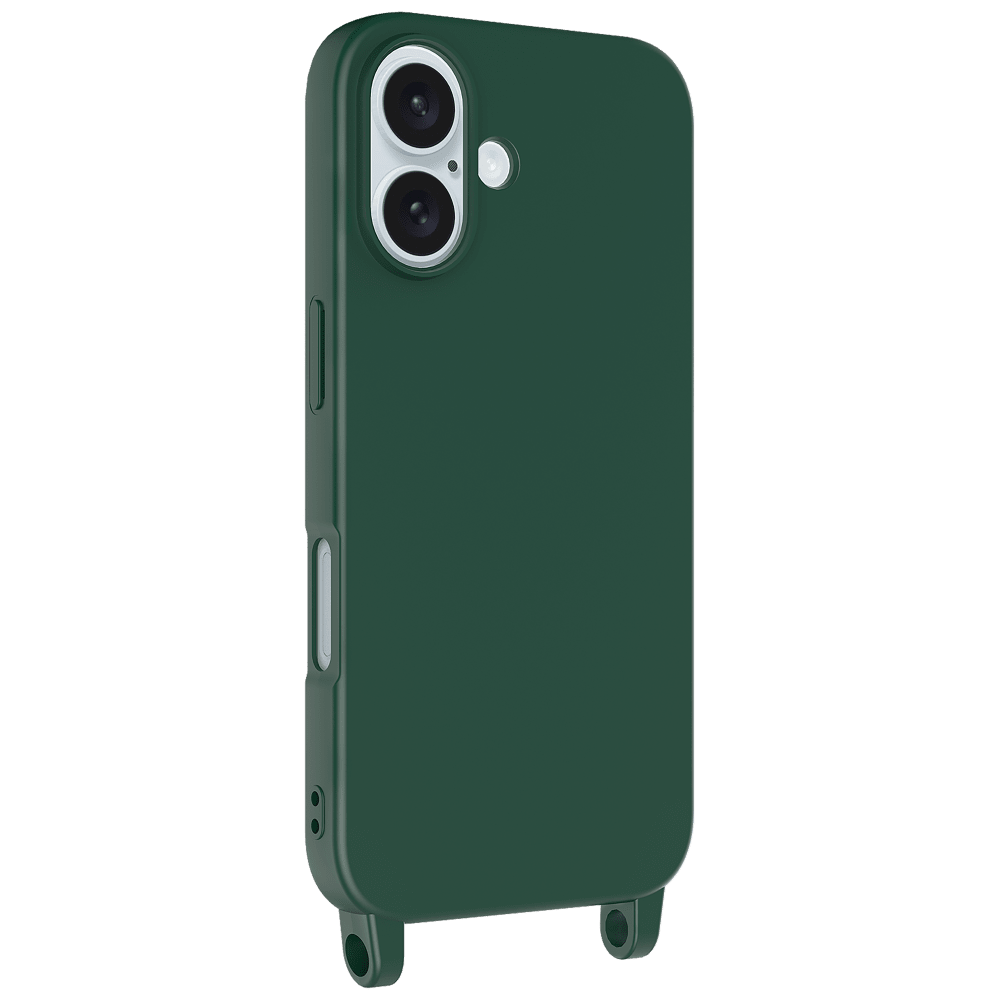 AMPD Real Feel TPU Crossbody Strap Case for Apple iPhone 16-- by AMPD