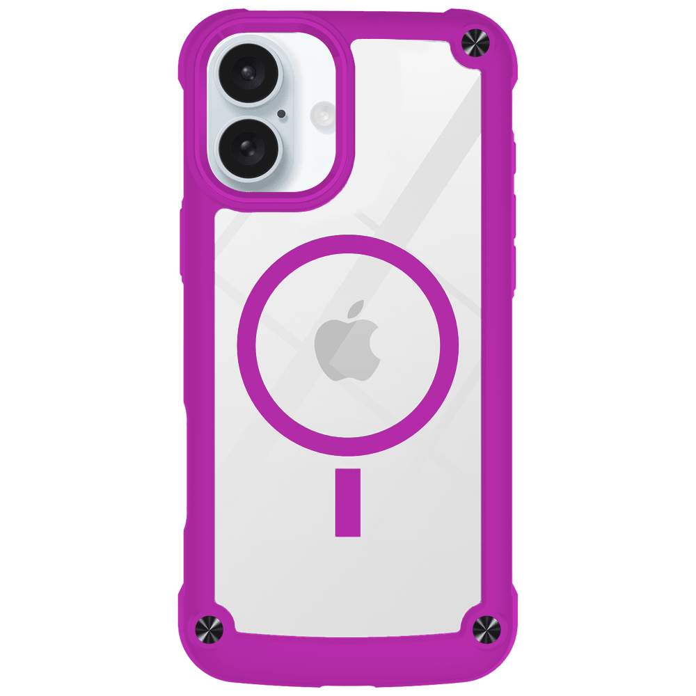 AMPD DuraBump MagSafe Case for Apple iPhone 16-Purple