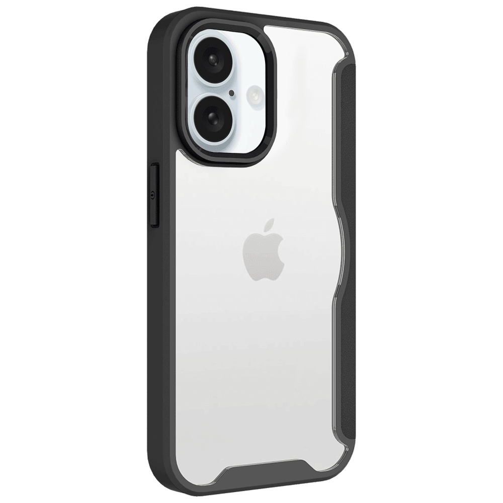 AMPD TPU / Acrylic Wallet Flip MagSafe Case for Apple iPhone 16-- by AMPD