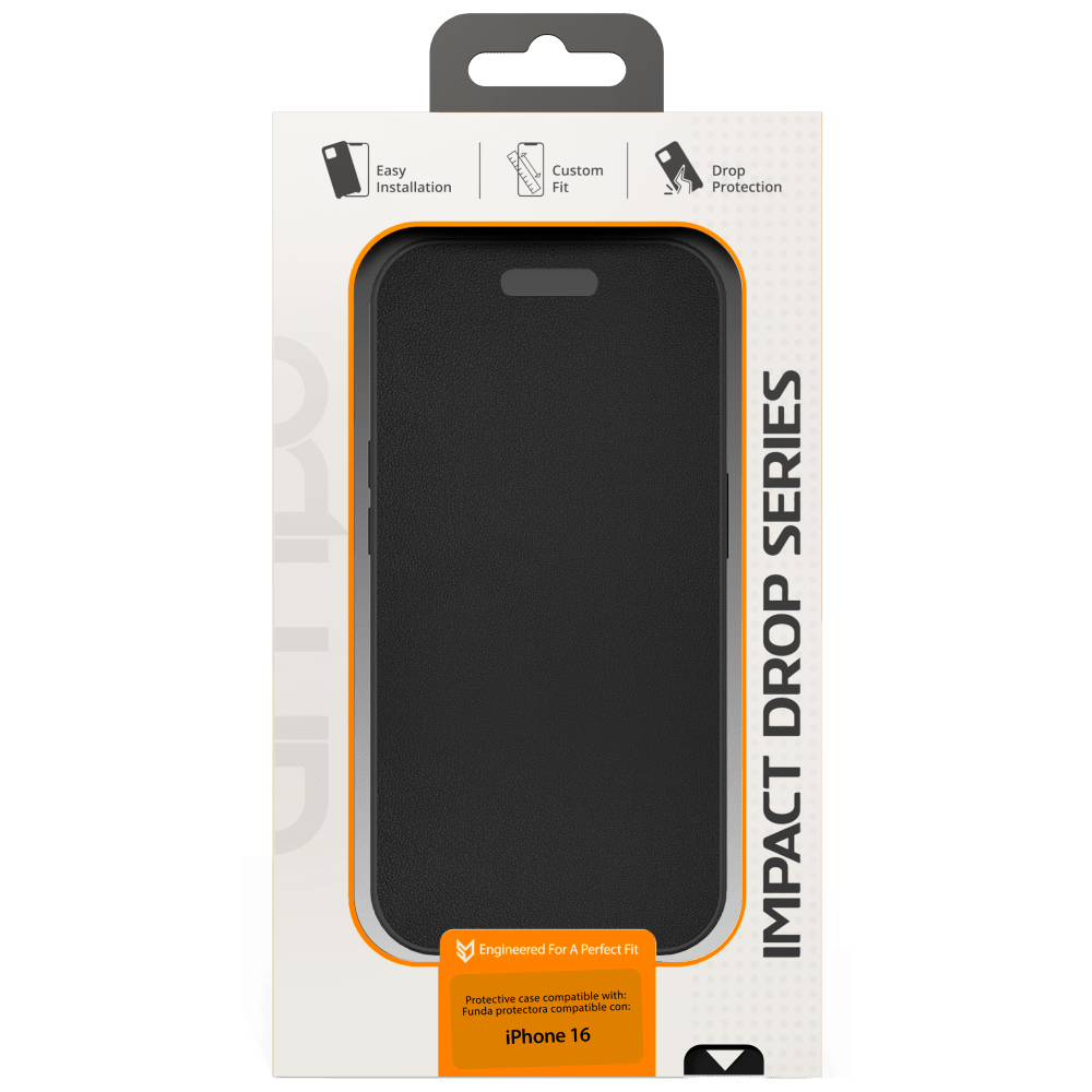 AMPD TPU / Acrylic Wallet Flip MagSafe Case for Apple iPhone 16-- by AMPD