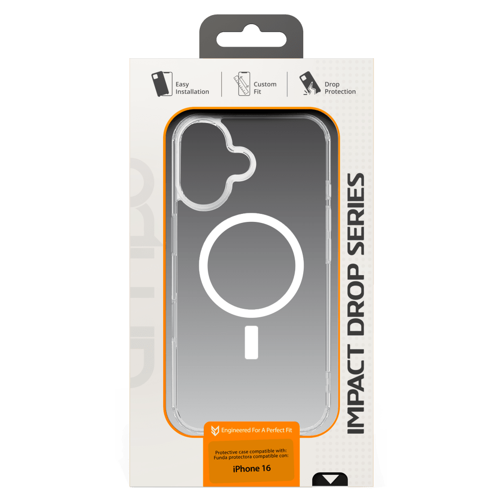 AMPD TPU / Acrylic Crystal Clear MagSafe Case for Apple iPhone 16-Clear by AMPD