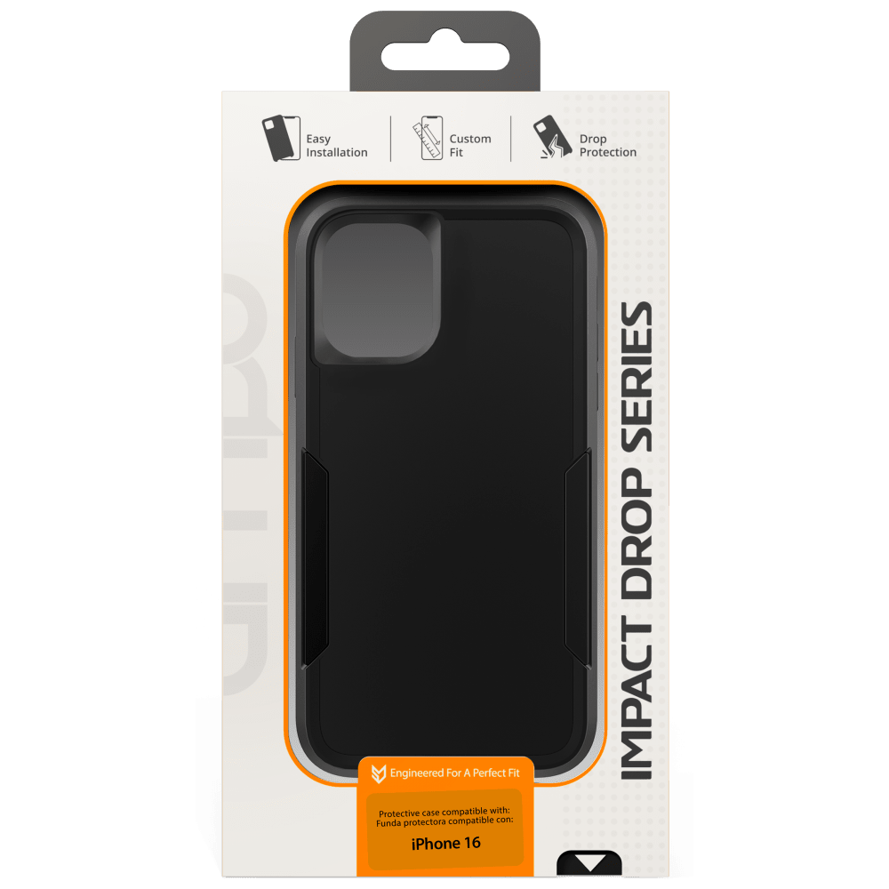 AMPD Military Drop Case for Apple iPhone 16-Black by AMPD