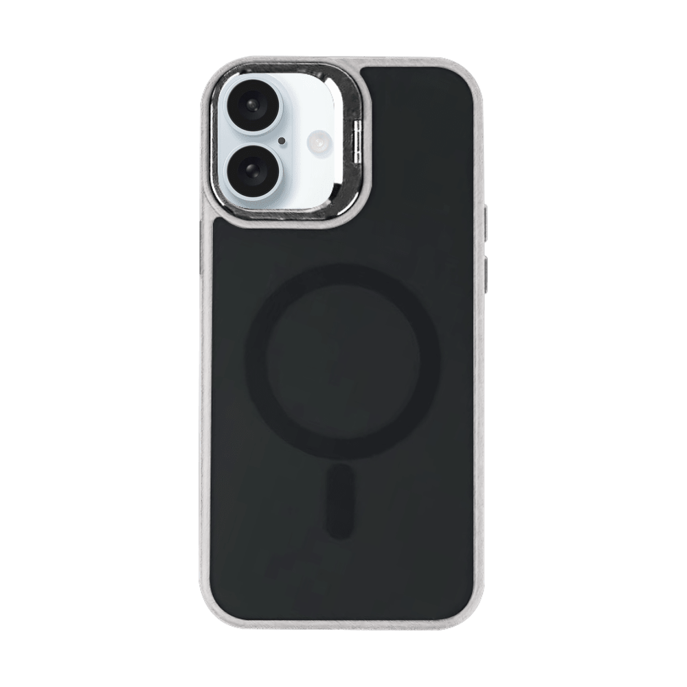 AMPD Acrylic Smoke CamKick MagSafe Case for Apple iPhone 16 Plus-Gray