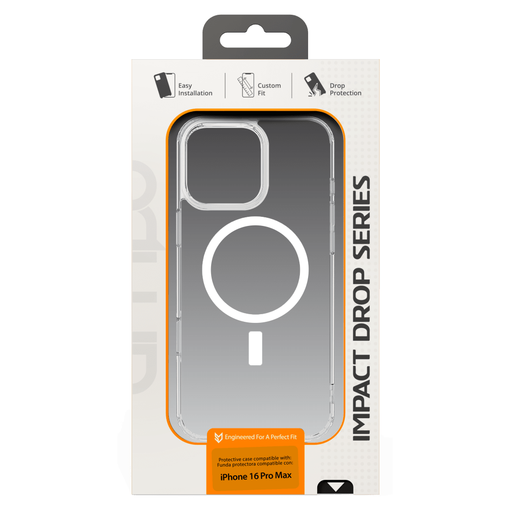 AMPD TPU / Acrylic Crystal Clear MagSafe Case for Apple iPhone 16 Pro Max-Clear by AMPD