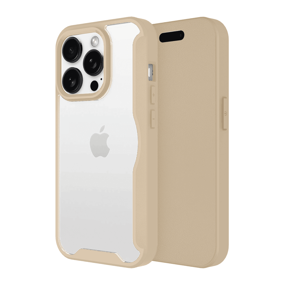 AMPD TPU / Acrylic Wallet Flip MagSafe Case for Apple iPhone 16 Pro-Brown