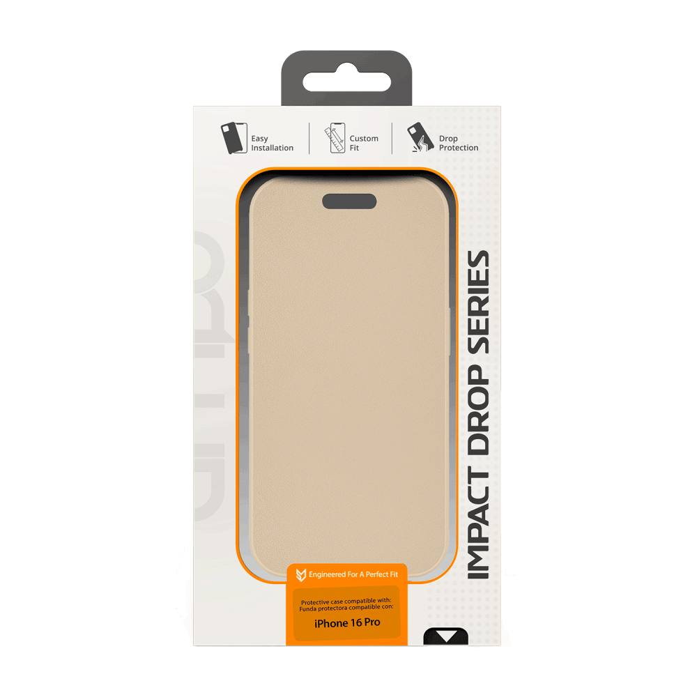 AMPD TPU / Acrylic Wallet Flip MagSafe Case for Apple iPhone 16 Pro-- by AMPD