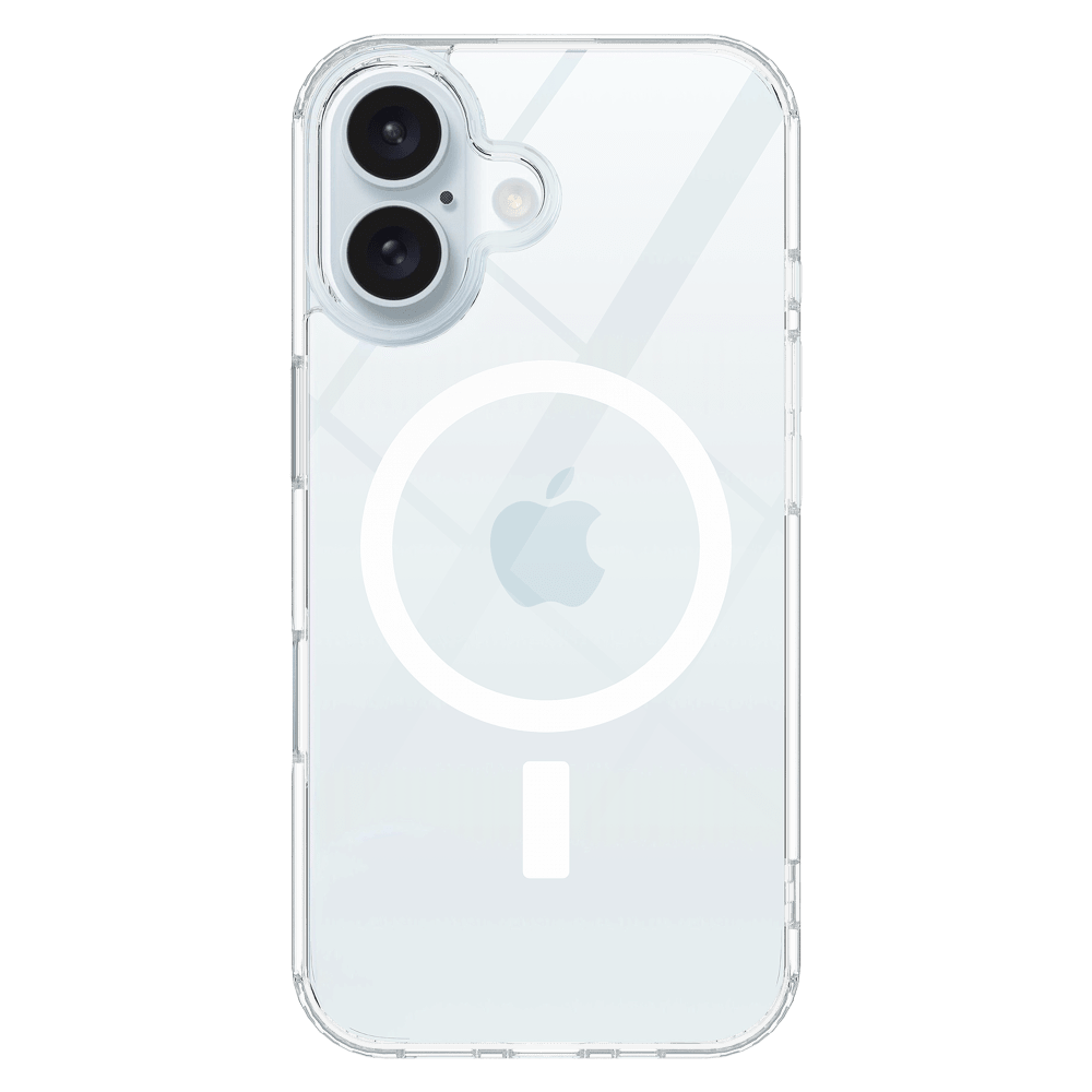 AMPD TPU / Acrylic Crystal Clear MagSafe Case for Apple iPhone 16 Plus-Clear