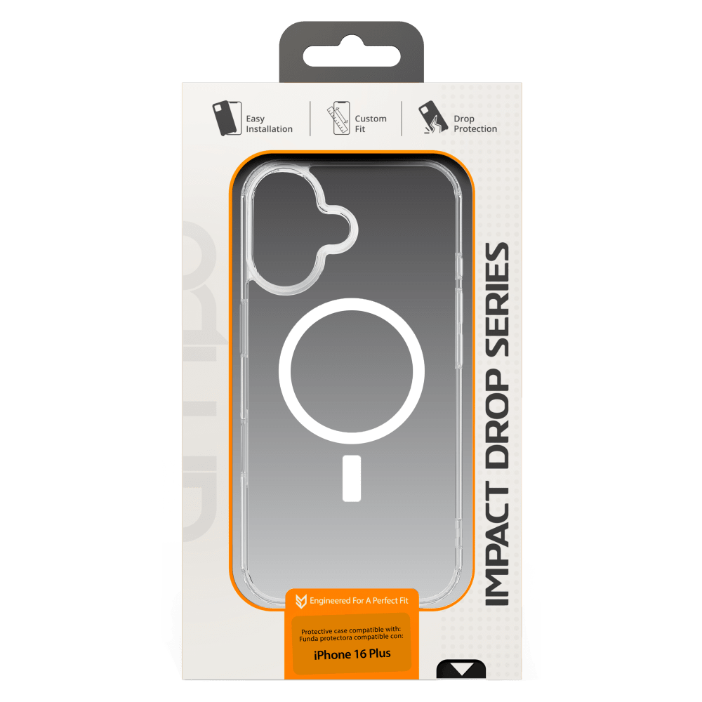 AMPD TPU / Acrylic Crystal Clear MagSafe Case for Apple iPhone 16 Plus-Clear by AMPD