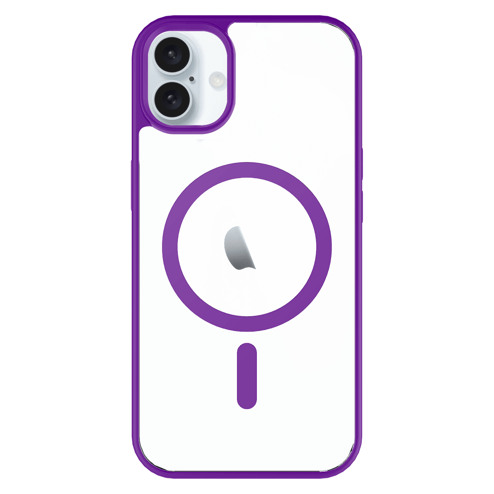 AMPD TPU / Acrylic Bumper MagSafe Case for Apple iPhone 16 Plus-Purple