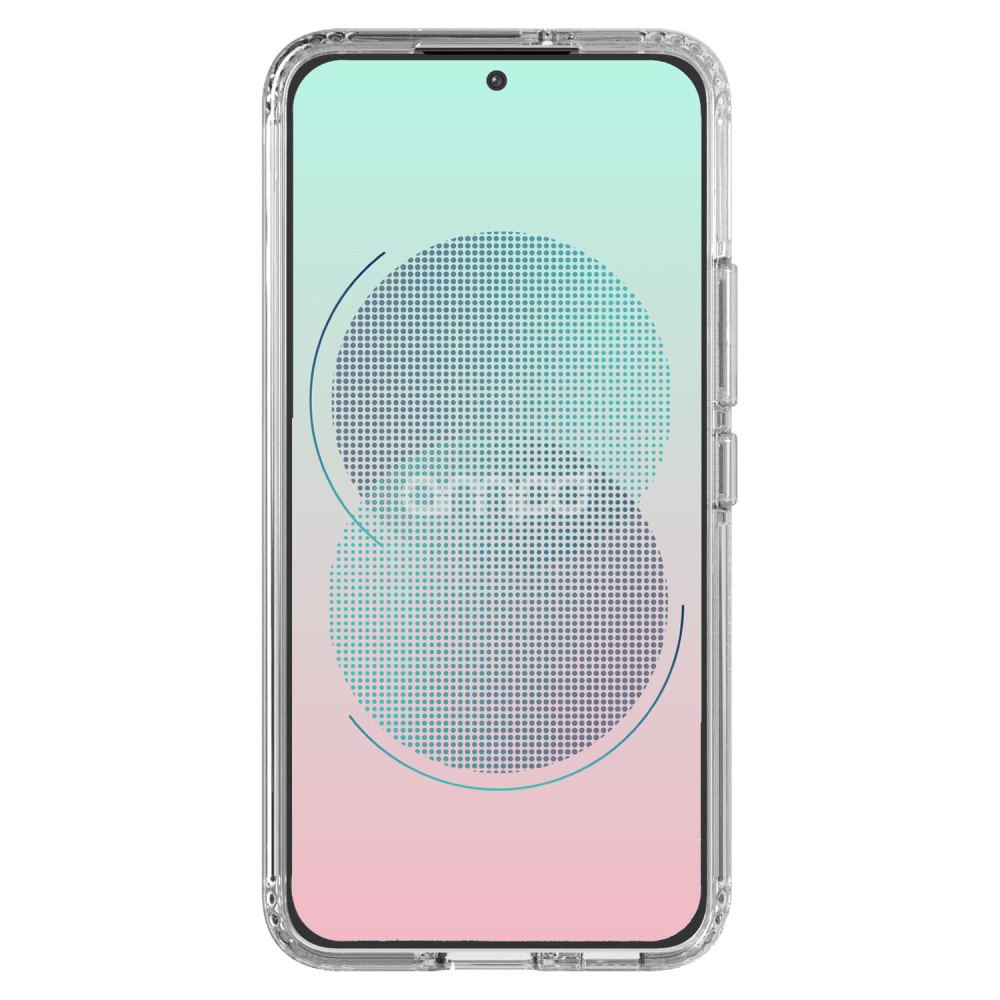 AMPD TPU / Acrylic Crystal Clear Case with Mag Ring for Samsung Galaxy S 2025 Medium-Clear by AMPD