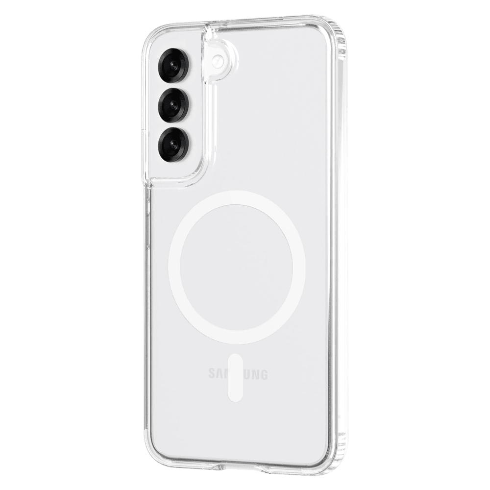 AMPD TPU / Acrylic Crystal Clear Case with Mag Ring for Samsung Galaxy S 2025 Medium-Clear by AMPD