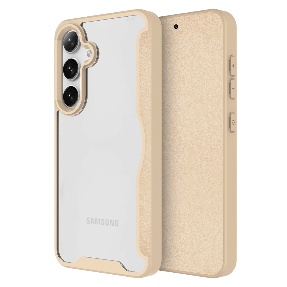 AMPD TPU / Acrylic Flip Wallet MagSafe Case for Samsung Galaxy S24-Brown