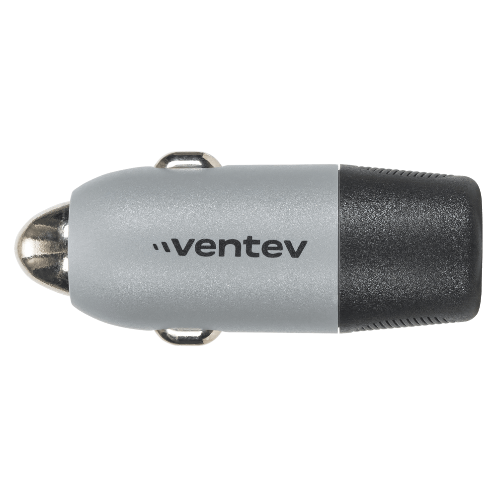 Ventev 20W ULTRAFAST USB C Universal Car Charger and USB C to Apple Lightning Cable-Gray by Ventev