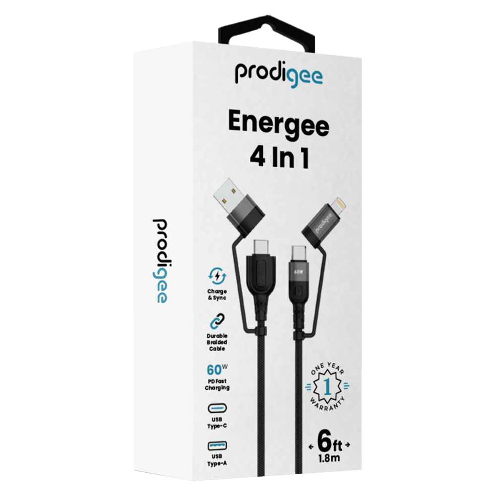 prodigee Energee 4 in 1 Charging Cable 6ft by prodigee