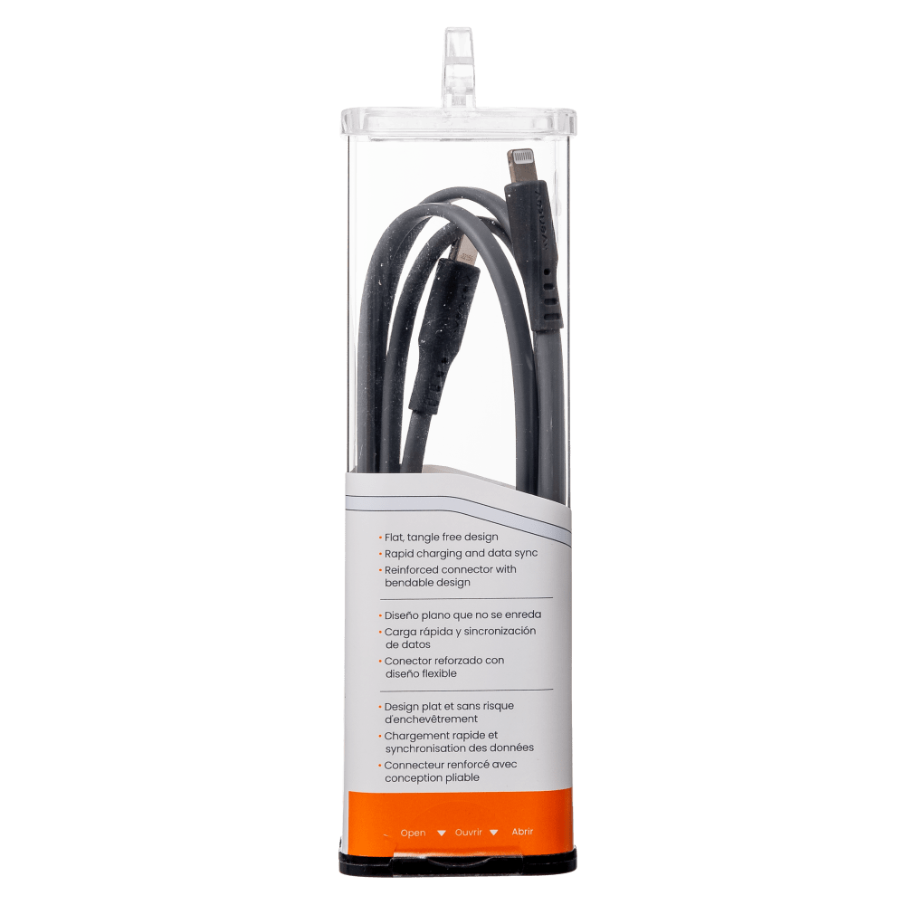 Ventev Flat USB C to Apple Lightning High Speed Tangle-Free 3 Foot Cable-- by Ventev