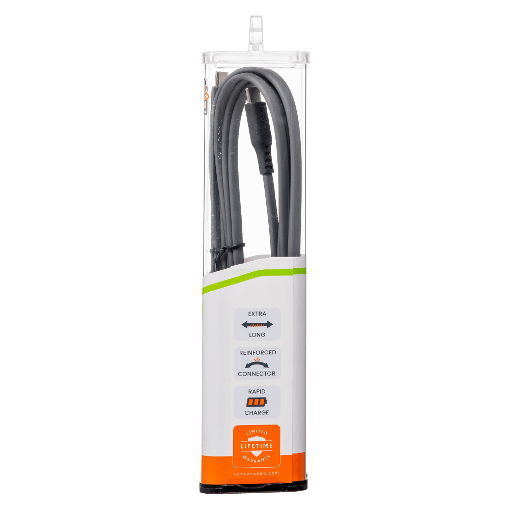 Ventev Flat USB C to USB C High Speed Tangle-Free 6 Foot Cable-- by Ventev