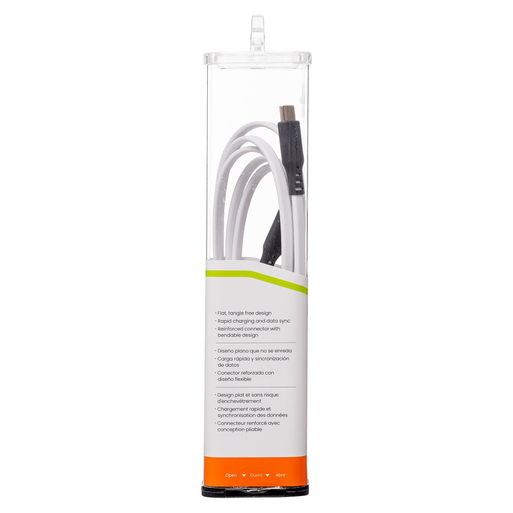 Ventev Flat USB C to USB C High Speed Tangle-Free 6 Foot Cable-- by Ventev