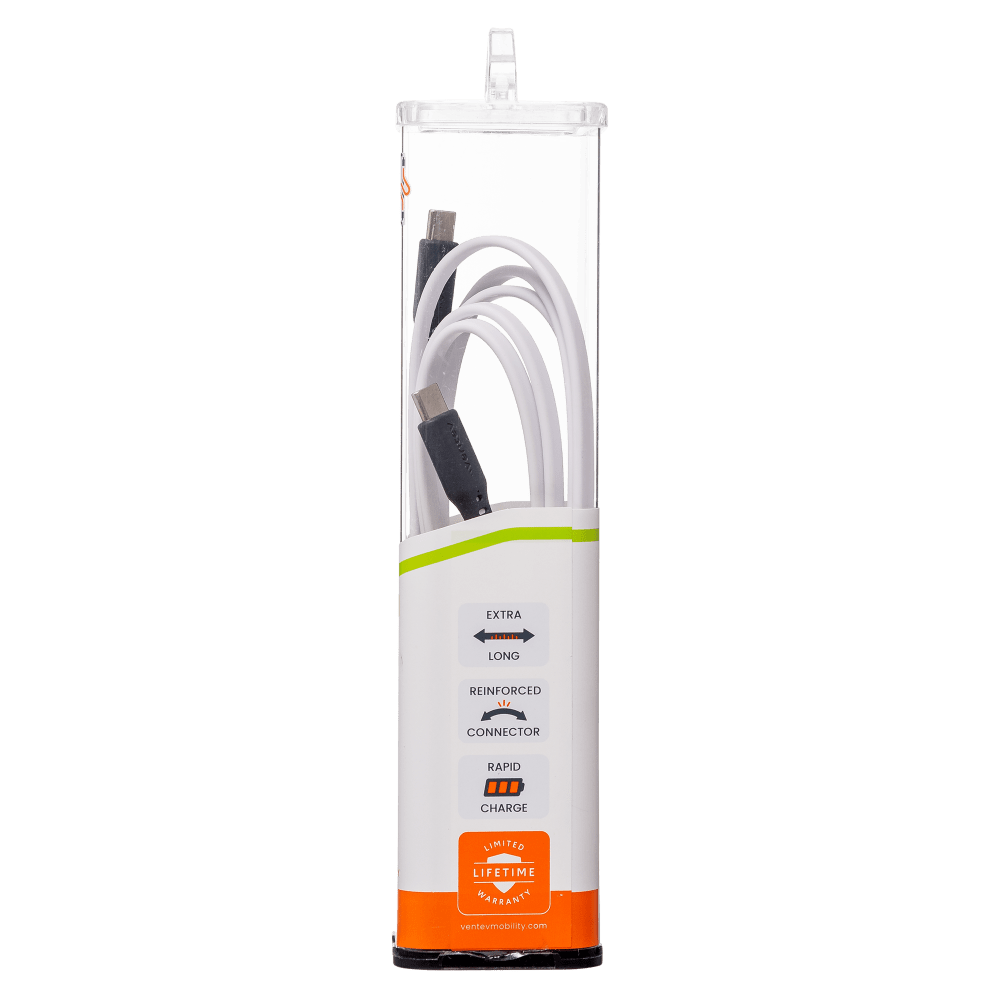 Ventev Flat USB C to USB C High Speed Tangle-Free 6 Foot Cable-- by Ventev