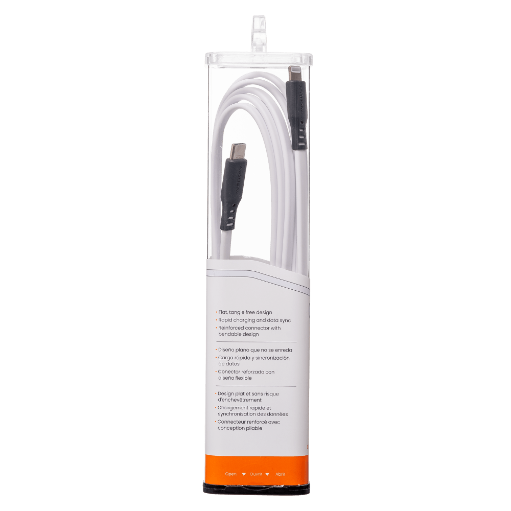 Ventev Flat USB C to Apple Lightning High Speed Tangle-Free 6 Foot Cable-- by Ventev