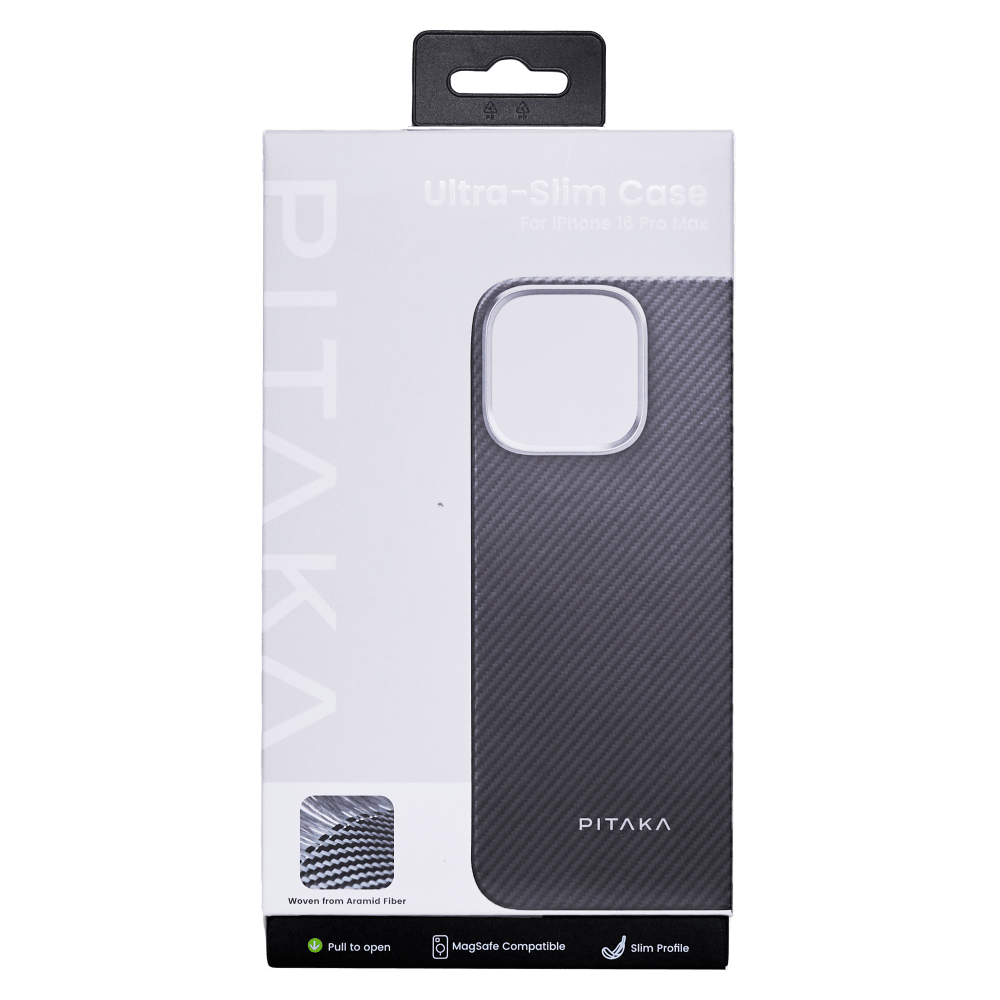 Pitaka MagEZ Case Pro 4 MagSafe Case for Apple iPhone 16 Pro Max-Black by Pitaka