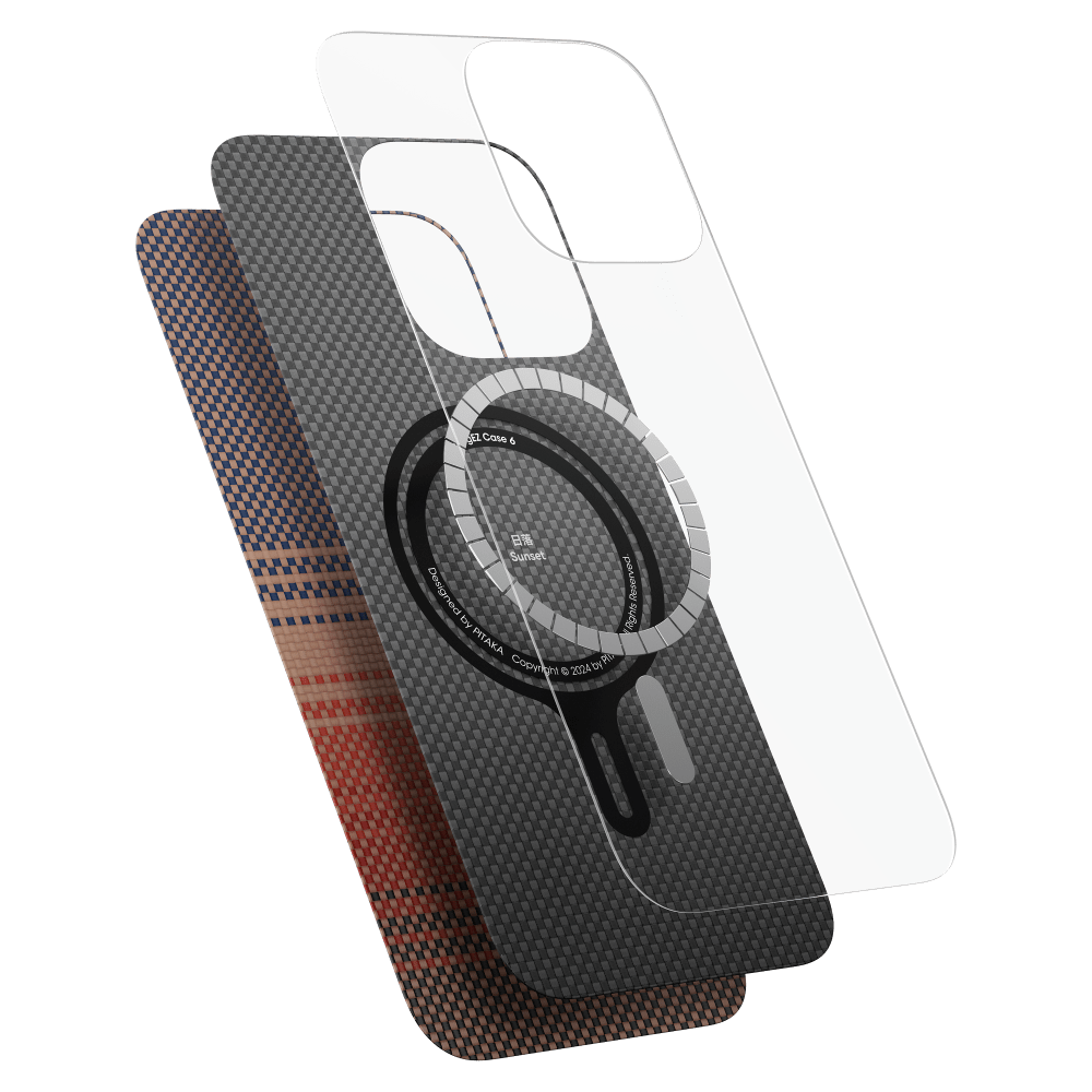 Pitaka MagEZ Case 6 MagSafe Case for Apple iPhone 16-Multi-Color by Pitaka