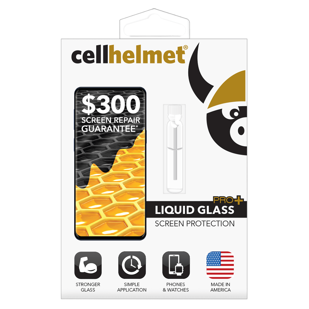 Cellhelmet Liquid Glass Pro Plus $300 Guarantee Screen Protection for Phones-Clear by Cellhelmet