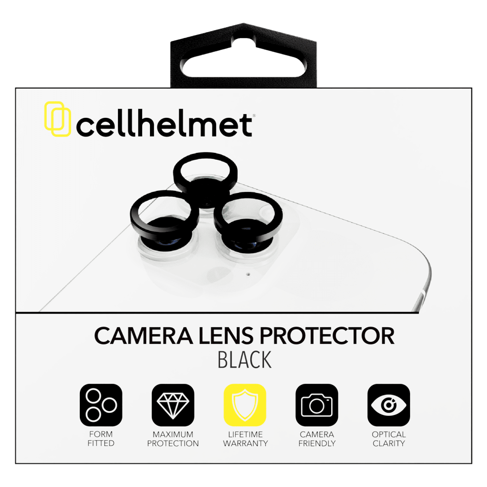 Cellhelmet Tempered Glass Camera Screen Protector (Individual Lens Covers) for Apple iPhone 16 / iPhone 16 Plus-- by Cellhelmet