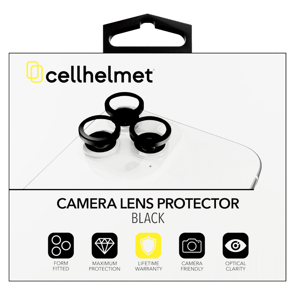 Cellhelmet Tempered Glass Camera Screen Protector (Individual Lens Covers) for Apple iPhone 16 Pro / iPhone 16 Pro Max-- by Cellhelmet