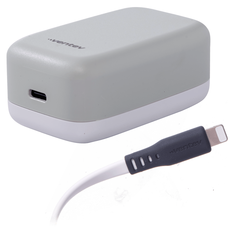Ventev 30W ULTRAFAST USB C Universal Wall Charger with USB C to Apple Lightning Cable-White by Ventev
