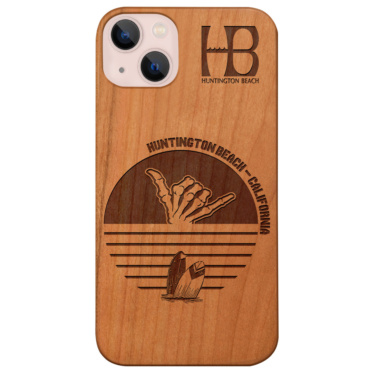 Huntington Beach California - Engraved (Exclusive Design) by OTTO Wholesale