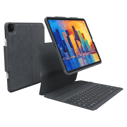 ZAGG Pro Keys Bluetooth Keyboard Case for Apple iPad Pro 12.9 (2021 / 2020 / 2018)-Black by ZAGG
