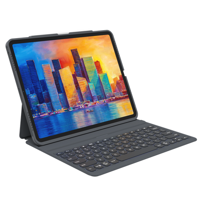 ZAGG Pro Keys Bluetooth Keyboard Case for Apple iPad Pro 12.9 (2021 / 2020 / 2018)-Black by ZAGG
