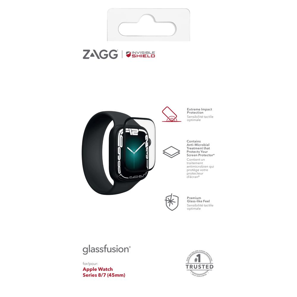ZAGG InvisibleShield GlassFusion Plus Screen Protector for Apple Watch 45mm by ZAGG