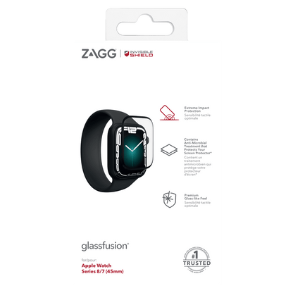 ZAGG InvisibleShield GlassFusion Plus Screen Protector for Apple Watch 45mm by ZAGG