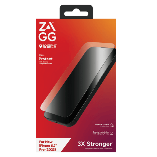 ZAGG InvisibleShield Glass Screen Protector for Apple iPhone 15 Pro Max
