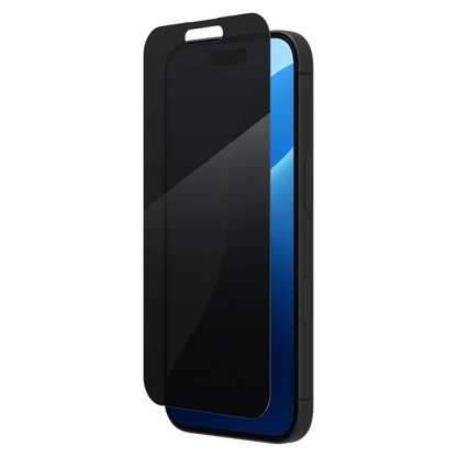 ZAGG Invisible Shield Glass Elite Privacy Screen Protector for Apple iPhone 16 / iPhone 15-Clear