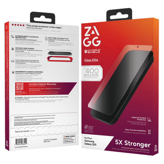 ZAGG InvisibleShield Glass Elite Glass Screen Protector for Samsung Galaxy S 2025 Small-Clear by ZAGG