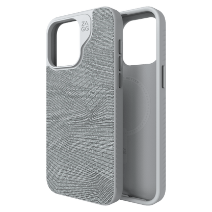 ZAGG London Snap MagSafe Case for Apple iPhone 15 Pro Max-Gray
