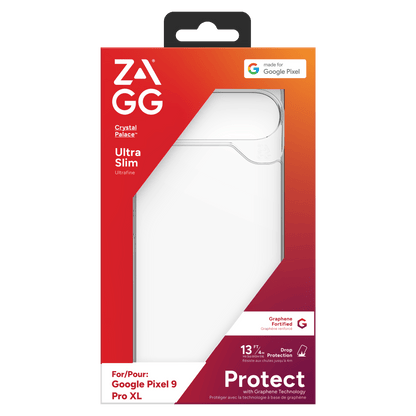 ZAGG Crystal Palace Case for Google Pixel 9 Pro XL-Clear by ZAGG