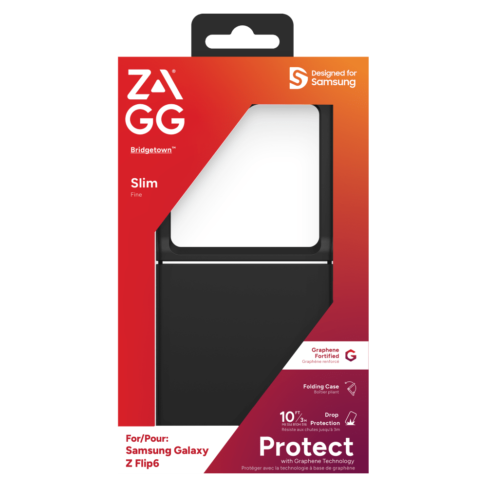 ZAGG Bridgetown Case for Samsung Galaxy Z Flip6-Black by ZAGG