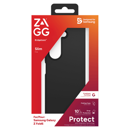 ZAGG Bridgetown Case for Samsung Galaxy Z Fold6-Black by ZAGG