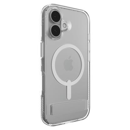 ZAGG Crystal Palace Snap MagSafe Case with Kickstand for Apple iPhone 16-Clear by ZAGG