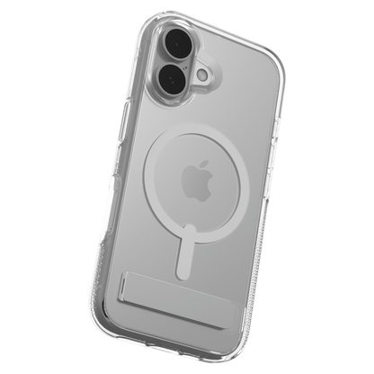 ZAGG Crystal Palace Snap MagSafe Case with Kickstand for Apple iPhone 16-Clear by ZAGG