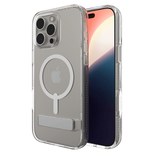 ZAGG Crystal Palace Snap MagSafe Case with Kickstand for Apple iPhone 16 Pro Max-Clear by ZAGG