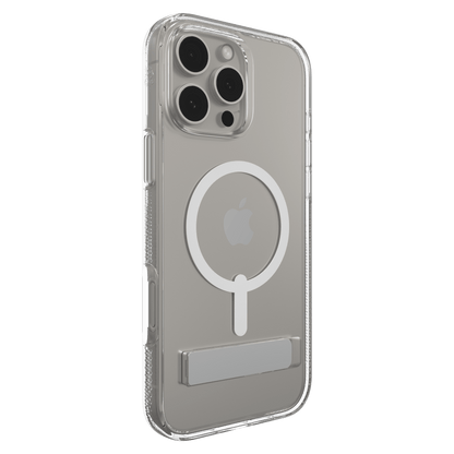ZAGG Crystal Palace Snap MagSafe Case with Kickstand for Apple iPhone 16 Pro Max-Clear by ZAGG