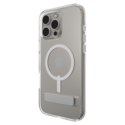 ZAGG Crystal Palace Snap MagSafe Case with Kickstand for Apple iPhone 16 Pro Max-Clear by ZAGG