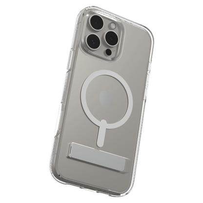 ZAGG Crystal Palace Snap MagSafe Case with Kickstand for Apple iPhone 16 Pro Max-Clear by ZAGG