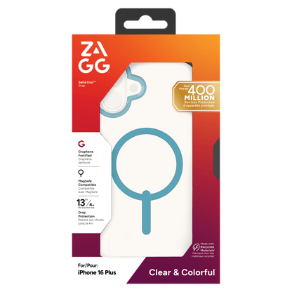 ZAGG Santa Cruz Snap MagSafe Case for Apple iPhone 16 Plus-- by ZAGG