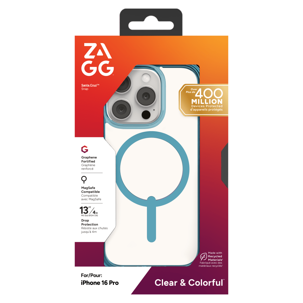 ZAGG Santa Cruz Snap MagSafe Case for Apple iPhone 16 Pro-- by ZAGG
