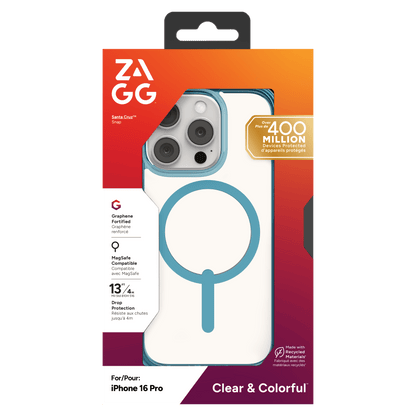 ZAGG Santa Cruz Snap MagSafe Case for Apple iPhone 16 Pro-- by ZAGG